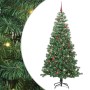 Árbol de Navidad con 300 LED con soporte Verde 240 cm PVC