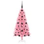 Árbol de Navidad con 150 LED con soporte Rosa 120 cm PVC
