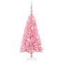 Árbol de Navidad con 150 LED con soporte Rosa 120 cm PVC