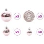 Árbol de Navidad con 150 LED con soporte Rosa 120 cm PVC