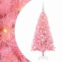 Árbol de Navidad con 150 LED con soporte Rosa 120 cm PVC