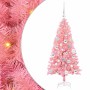 Árbol de Navidad con 150 LED con soporte Rosa 120 cm PVC