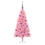 Árbol de Navidad con 150 LED con soporte Rosa 120 cm PVC