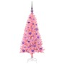 Árbol de Navidad con 150 LED con soporte Rosa 120 cm PVC