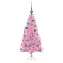 Árbol de Navidad con 150 LED con soporte Rosa 120 cm PVC