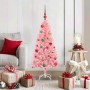Árbol de Navidad con 150 LED con soporte Rosa 120 cm PVC