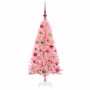 Árbol de Navidad con 150 LED con soporte Rosa 120 cm PVC
