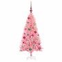 Árbol de Navidad con 150 LED con soporte Rosa 120 cm PVC