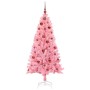 Árbol de Navidad con 150 LED con soporte Rosa 150 cm PVC