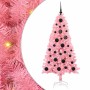 Árbol de Navidad con 150 LED con soporte Rosa 150 cm PVC