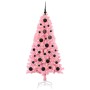 Árbol de Navidad con 150 LED con soporte Rosa 150 cm PVC