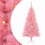 Árbol de Navidad con 150 LED con soporte Rosa 150 cm PVC