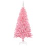 Árbol de Navidad con 150 LED con soporte Rosa 150 cm PVC