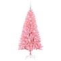 Árbol de Navidad con 150 LED con soporte Rosa 150 cm PVC