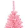 Árbol de Navidad con 150 LED con soporte Rosa 150 cm PVC