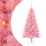 Árbol de Navidad con 150 LED con soporte Rosa 150 cm PVC