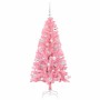 Árbol de Navidad con 150 LED con soporte Rosa 150 cm PVC