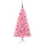 Árbol de Navidad con 150 LED con soporte Rosa 150 cm PVC