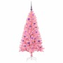 Árbol de Navidad con 150 LED con soporte Rosa 150 cm PVC