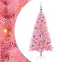 Árbol de Navidad con 150 LED con soporte Rosa 150 cm PVC