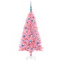 Árbol de Navidad con 150 LED con soporte Rosa 150 cm PVC