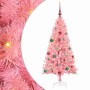 Árbol de Navidad con 150 LED con soporte Rosa 150 cm PVC