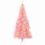 Árbol de Navidad con 300 LED con soporte Rosa 180 cm PVC