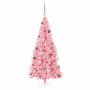 Árbol de Navidad con 300 LED con soporte Rosa 180 cm PVC