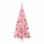 Árbol de Navidad con 300 LED con soporte Rosa 180 cm PVC