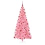 Árbol de Navidad con 300 LED con soporte Rosa 180 cm PVC