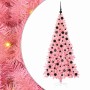 Árbol de Navidad con 300 LED con soporte Rosa 180 cm PVC