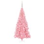 Árbol de Navidad con 300 LED con soporte Rosa 180 cm PVC