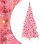 Árbol de Navidad con 300 LED con soporte Rosa 180 cm PVC