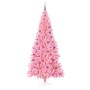 Árbol de Navidad con 300 LED con soporte Rosa 180 cm PVC