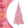 Árbol de Navidad con 300 LED con soporte Rosa 180 cm PVC