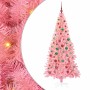 Árbol de Navidad con 300 LED con soporte Rosa 180 cm PVC