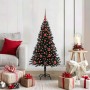 Árbol de Navidad con 150 LED con soporte Negro 120 cm PVC