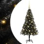 Árbol de Navidad con 150 LED con soporte Negro 120 cm PVC