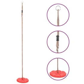 Red plate swing 200 cm by vidaXL, Swings and seesaws - Ref: Foro24-93147, Price: 23,39 €, Discount: %