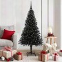 Árbol de Navidad con 150 LED con soporte Negro 150 cm PVC