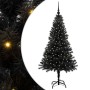 Árbol de Navidad con 150 LED con soporte Negro 150 cm PVC