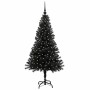 Árbol de Navidad con 150 LED con soporte Negro 150 cm PVC