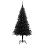 Árbol de Navidad con 150 LED con soporte Negro 150 cm PVC