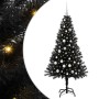 Árbol de Navidad con 150 LED con soporte Negro 150 cm PVC