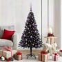 Árbol de Navidad con 150 LED con soporte Negro 150 cm PVC