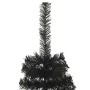 Árbol de Navidad con 300 LED con soporte Negro 180 cm PVC