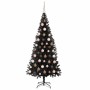 Árbol de Navidad con 300 LED con soporte Negro 180 cm PVC