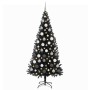 Árbol de Navidad con 300 LED con soporte Negro 180 cm PVC