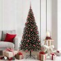 Árbol de Navidad con 300 LED con soporte Negro 180 cm PVC