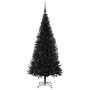 Árbol de Navidad con 300 LED con soporte Negro 180 cm PVC